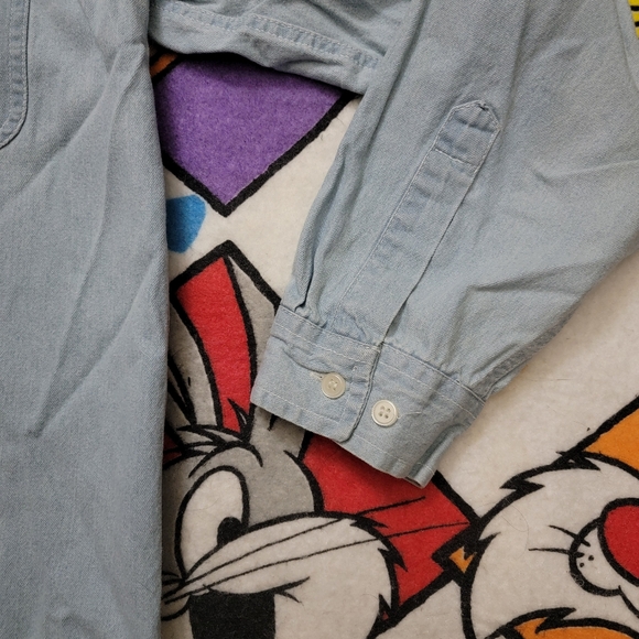 Vintage Dead Stroke Denim Button Up Shirt - Picture 5 of 7